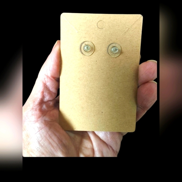 Vintage Gold & Crystal Oversized Chandelier Pierced Earrings - Picture 3 of 3